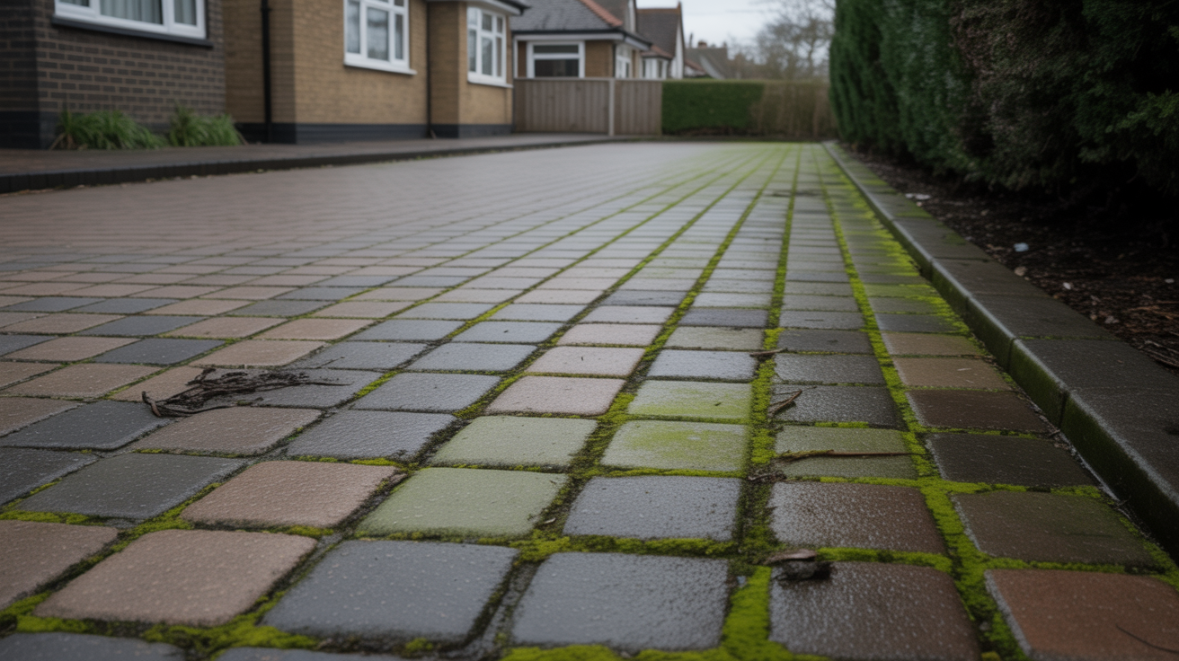 Block Paving Driveway - Before